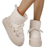Women'S Boucle Fleece Mid-Calf Snow Boots - 7 Sizes & 4 Colours