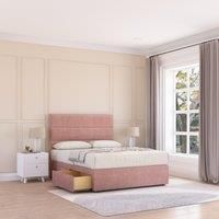 Texas Plush Velvet Memory Foam Bed Set With 2 Drawers, Mattress & Headboard