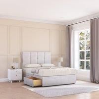 Jasmine Plush Velvet Memory Foam Bed Set With 2 Drawers, Mattress & Headboard