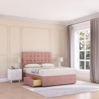 Alabama Plush Velvet Memory Foam Bed Set With 2 Drawers, Mattress & Headboard