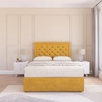 Montana Plush Velvet Memory Foam Bed Set With No Drawers, Mattress & Headboard