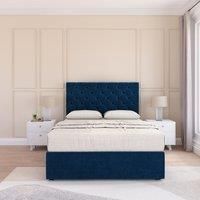 Mayfair Plush Velvet Memory Foam Bed Set With No Drawers, Mattress & Headboard