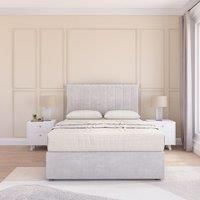 Kansas Plush Velvet Memory Foam Bed Set With No Drawers, Mattress & Headboard