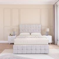 Berlin Divan Bed Set With 2 drawers Footend - Plush Velvet