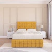 Berlin Divan Bed Set With 2 drawers Footend - Plush Velvet