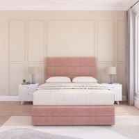 Monaco Divan Bed Set With No drawers & Matching Footboard - Plush Velvet