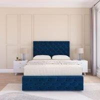 Watson Divan Bed Set With No drawers & Matching Footboard - Plush Velvet