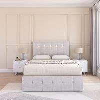 Cambridge Divan Bed Set With No drawers & Matching Footboard - Plush Velvet
