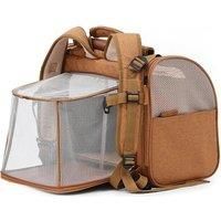 Expandable Pet Carrier Backpack - Grey Or Brown