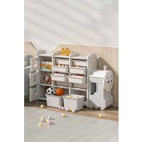 Cute Toys Storage Rack for Kids Floor Standing Train