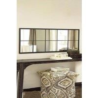 Contemporary Black Window Full Length Leaner Wall Mirror