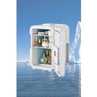 12L Mini Freon-free Fridge with Cooling & Warming 2 Modes , LED Mirror Door White