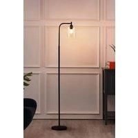Minimalist Floor Lamp with Glass Lampshade