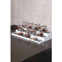 Kitchen Expandable 3 Tier Non-Skid Spice Jar Rack Storage Stepped Shelf