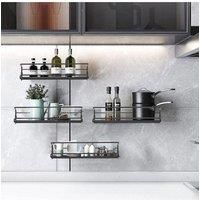 Wall Mount Metal Wire Spice Rack Set of 4