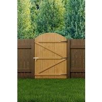 Semi Braced Arch Top Strong Wooden Garden Gate 105cm W x 150cm H