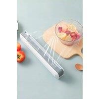 Magnetic Cling Film Wrap Dispenser Wall-Mounted Kitchen Supplies with Slide Cutter
