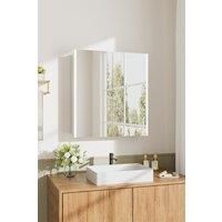 Wall Mount LED Bathroom Mirror Cabinet with Defogger, Shaver Socket