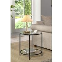 Round Tempered Glass Side Table