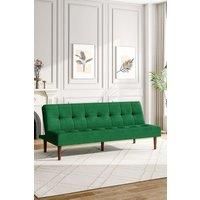 Dark Green Contemporary Convertible Sofa Bed