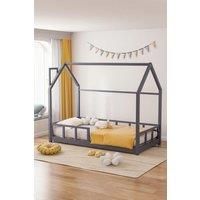 Kid's Bed with House Frame Pine Wood