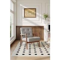 Solid Wooden Button Cushion Armchair