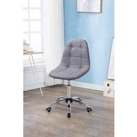Contemporary PU Leather Chrome Base Swivel Office Chair