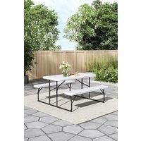 Foldable Picnic Table and Bench Set