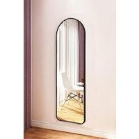 40cm W x 120cm H Black Arch Full Length Wall Mirror
