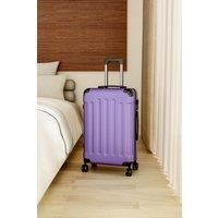 Modern Hardside Spinner Suitcase with Combination Lock, 20" Purple