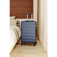 Hardshell Rolling Luggage Trolley Travel Case, 24" Blue