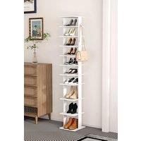 Contemporary 10-Tier Household Space Saving Shoe Rack