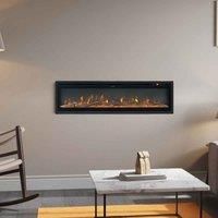 Livingandhome 1 8Kw Rectangular Electric Fireplace With Remote 9 Flame Colors 40 Inch