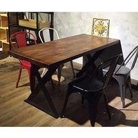 2Pcs X-Shaped Metal Table Legs DIY for Dining Table