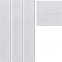White Rustic Style Wood Plank PVC Laminate Flooring, 1 Square