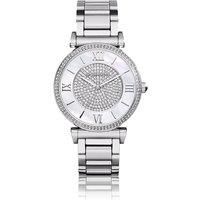 NEW MICHAEL KORS MK3355 WOMEN`S CATLIN BRACELET SILVER STRAP WATCH UK SELLER