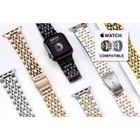 Stainless Steel Chain Apple Watch Band - Size & Colour Options - Silver