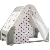 Kids' Triangle Climber With Tent Cover And White Board