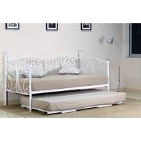 Olivia White Day Bed - Trundle & Mattress Options