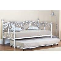 Olivia White Day Bed - Trundle & Mattress Options