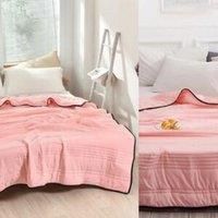 Obasyhig Cooling Thin Summer Blanket in Pink | Size: Super King