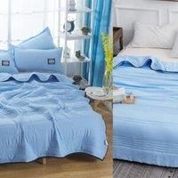 Obasyhig Cooling Thin Summer Blanket in Blue | Size: Super King