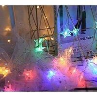 6.5 Metres 30 Lamps Colourful Stars Solar Camping Light String