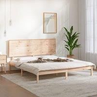 Bed Frame Solid Wood 180x200 cm Super King Size