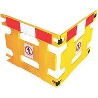 Addgards Handigard 2-Panel Barrier Yellow w/Red & White Stripe 970mm (6121V)
