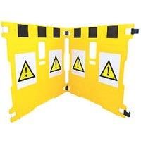 Addgards Supergard 2-Panel Barrier Yellow 1100mm (1766V)