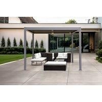 Outdoor Aluminium Led Pergola With Roof - 2 Sizes!