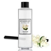 NEVAEHEART Jasmine Reed Diffuser Oil Refill and Sticks Set | 6.8