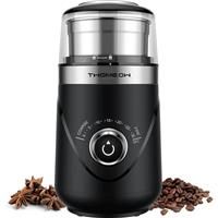 TWOMEOW Coffee Grinder, Adjustable Electric Spice Grinder with Stainless Steel Blade and Removable Grinding Cup for Coffee Beans, Nuts, Spices, Grains, Herbs 80g