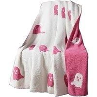 Halloween Ghost Flannel Blanket in 2 Colour Options